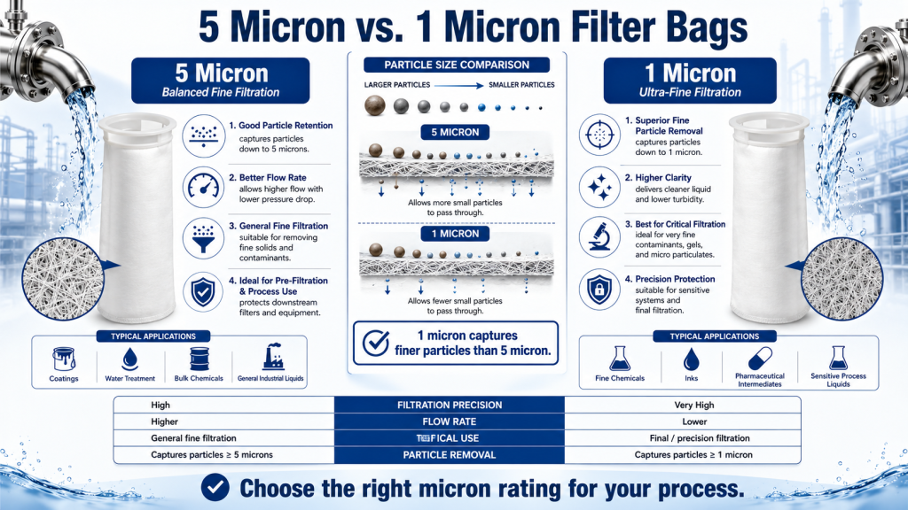 5 Micron vs. 1 Micron Filter Bags