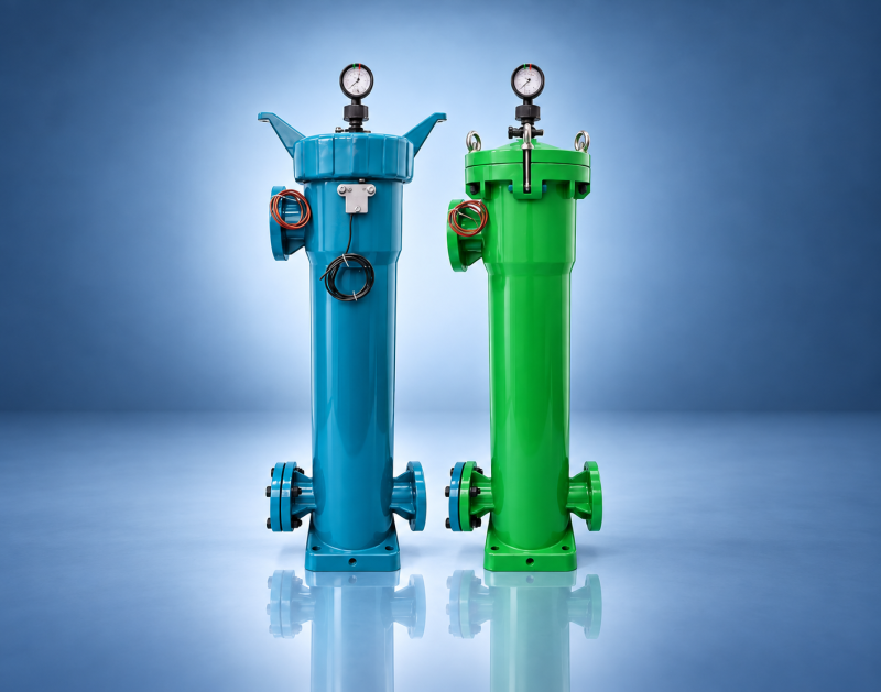 PPH and PVDF filter housing for corrosive liquid filtration